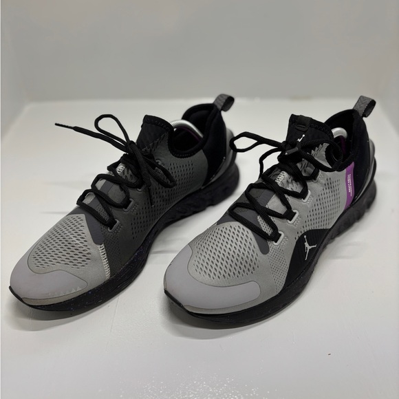 Nike Jordan React Havoc Sneakers Men’s 10.5 Gray Black Purple Athletic Shoes - Picture 2 of 14